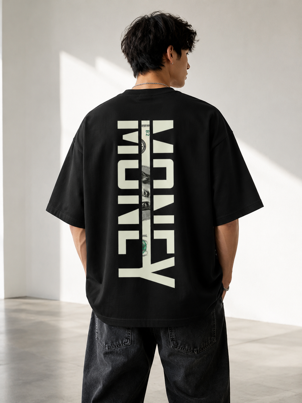 Ultra Premium Unisex Terry Oversized Tee - MONEY